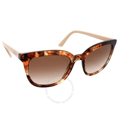 prada 03xs 53|Prada Brown Gradient Rectangular Ladies Sunglasses PR 03XS .